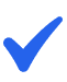 White checkmark